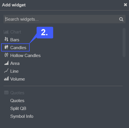 CQG Desktop Arranging Widgets 2