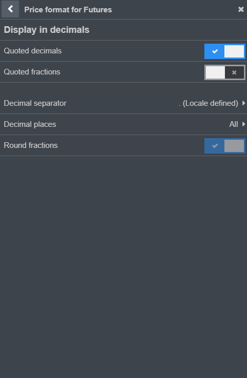 CQG Desktop Contract Price Format 4