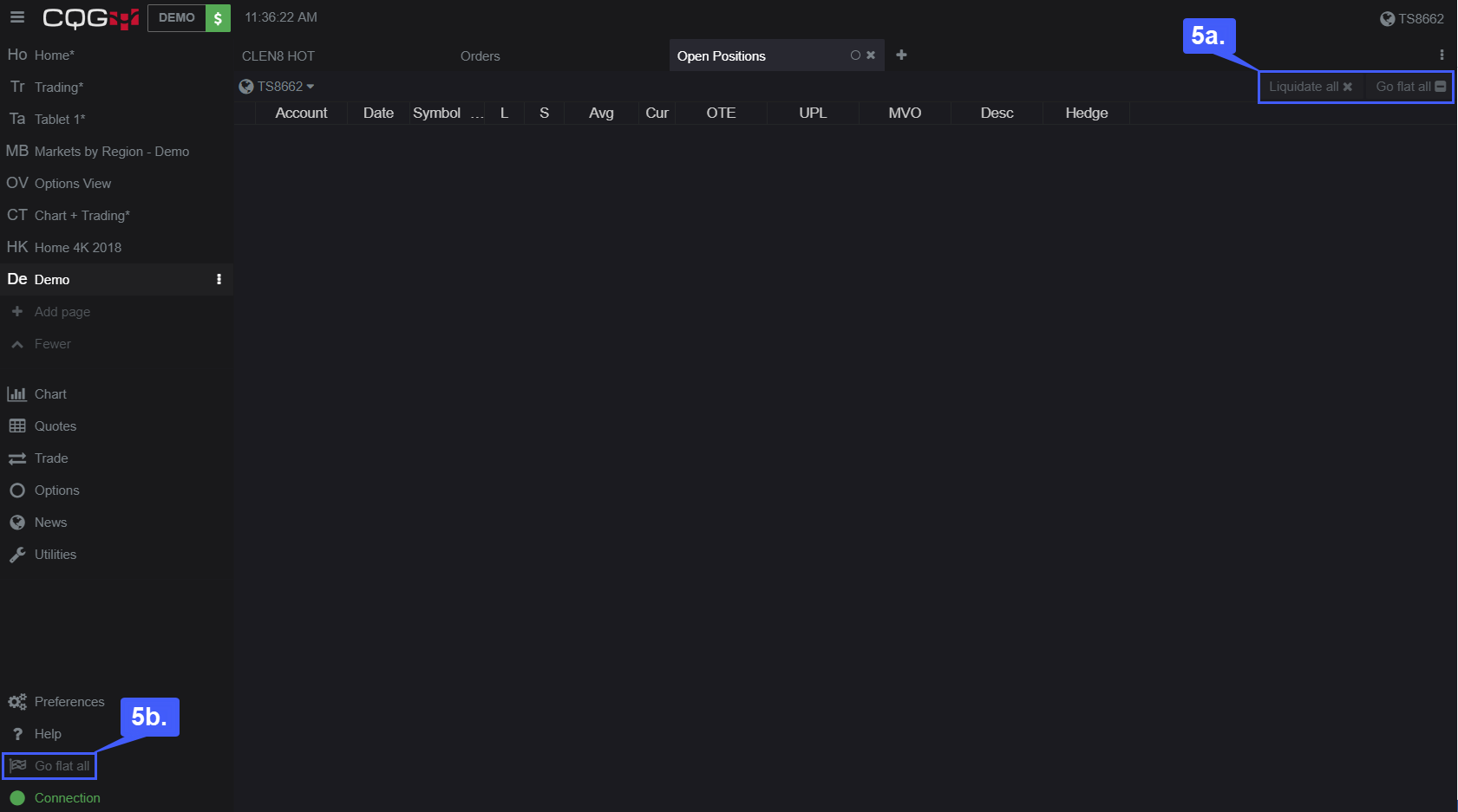 CQG Desktop Positions 5