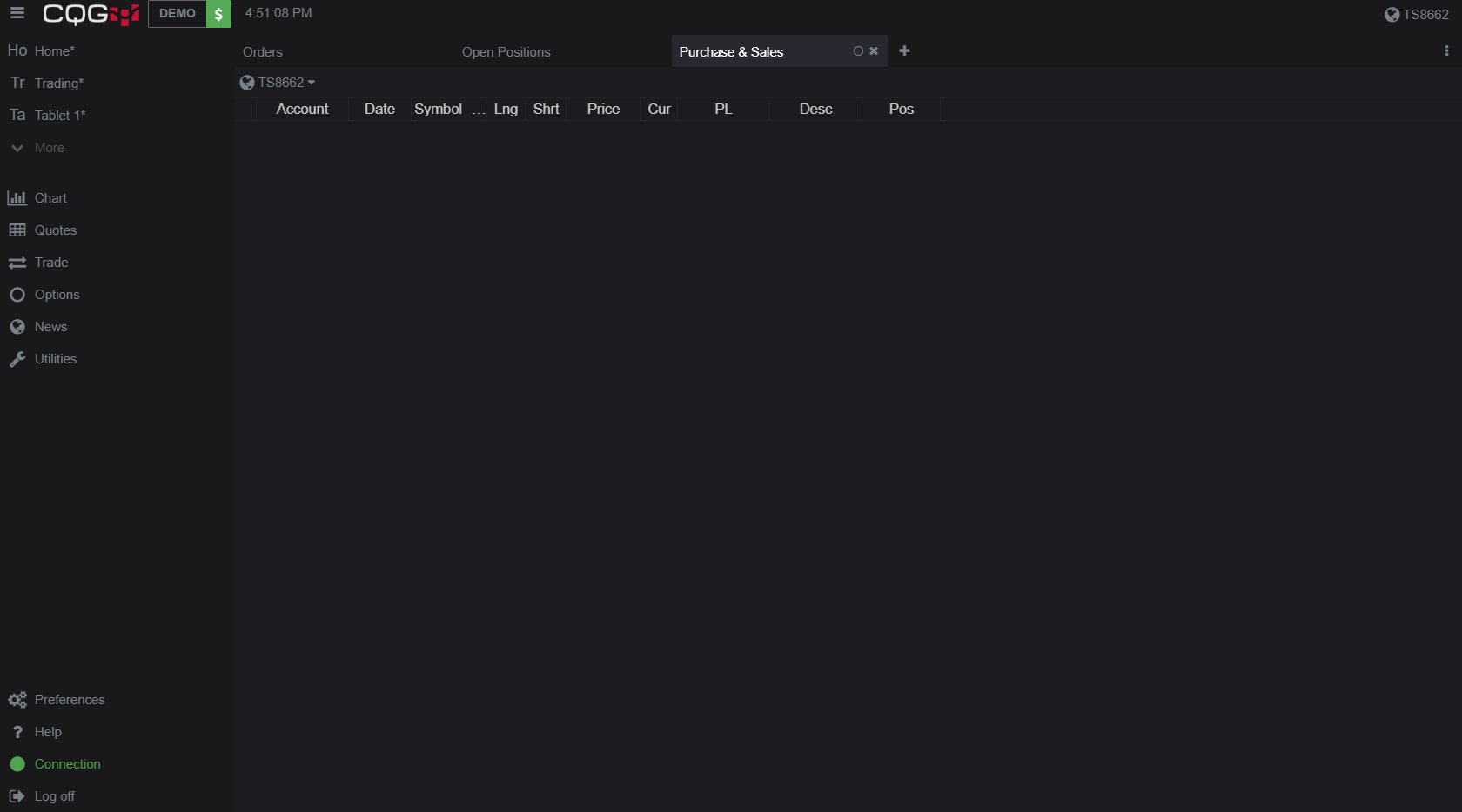 CQG Desktop Trade Activity 8