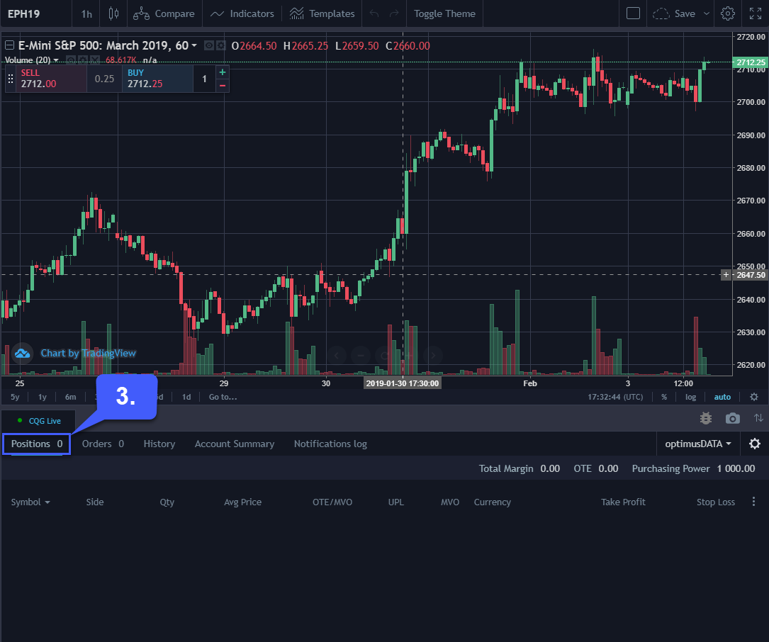 TradingView Trade Activity 3